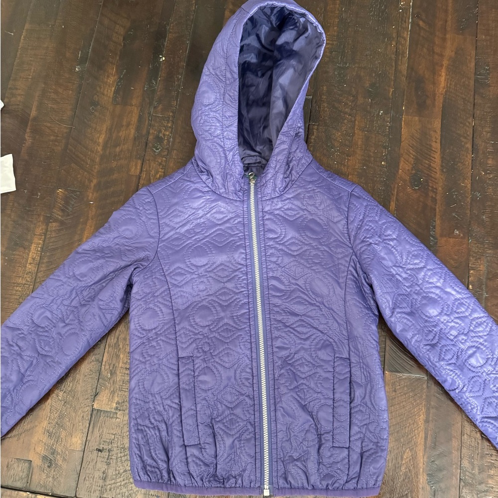 United Colors Of Benetton Kids Purple Puffer Jacket